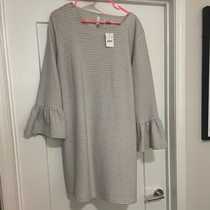 Womens J.Crew Bell Sleeve Mini Shift Dress
